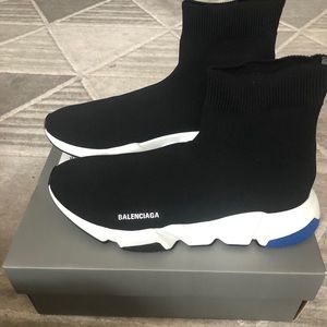 Balenciage Speed Trainer Black Blue